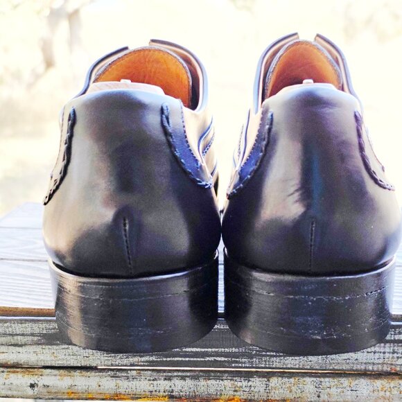 Calzoleria Harris 9-M Black Italian Oxford Dress Shoes main image 11